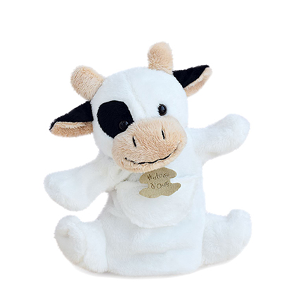 Marionnette vache blanche