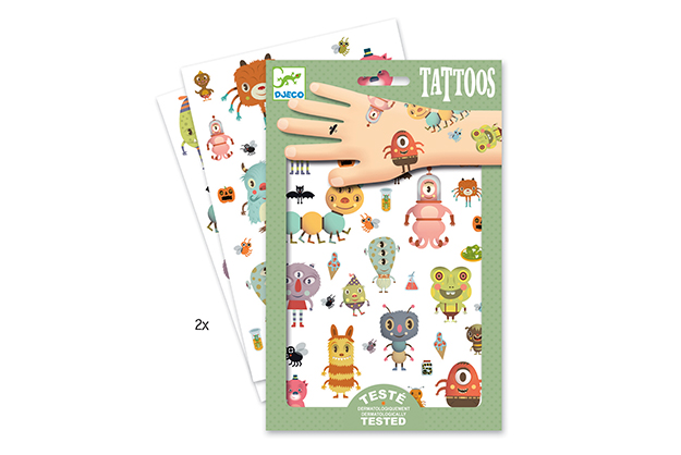 Monstruos - tatuajes temporales