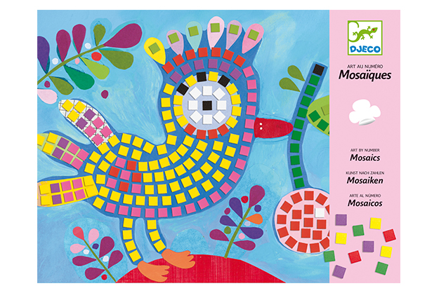 Mosaicos Pájaro y mariquita